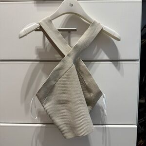 Aritzia Babaton Sculpt Knit Criss Cross Tank Top